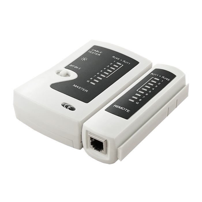 Qoltec Cable networks tester | RJ45 | RJ12