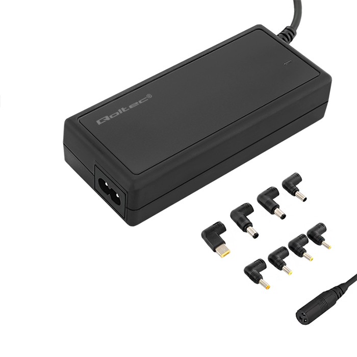 Qoltec Qoltec 50012.90W. Bedoeld voor: Notebook, Soort voeding: Binnen, Ingangsspanning: 18-20 V. Kleur van het product: Zwart. Aantal per verpakking: 1 stuk(s), Meegeleverde kabel