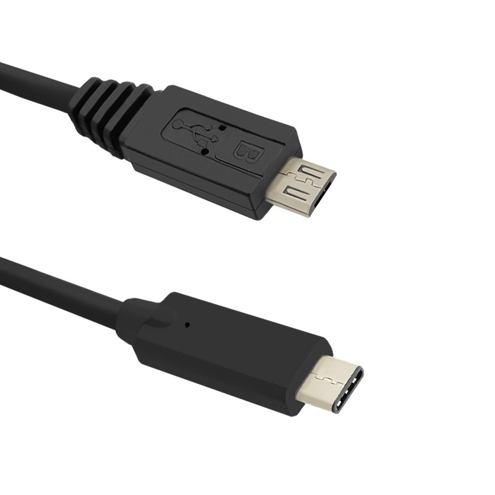 Qoltec Kabel USB 3.1 type C male | Micro-USB 2.0 B-stekker | 1.2m.