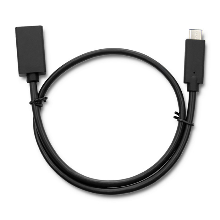 Qoltec 0.5m USB 3.1 C / USB 3.0 A 0.5m USB C USB A Mannelijk Vrouwelijk Zwart USB-kabel