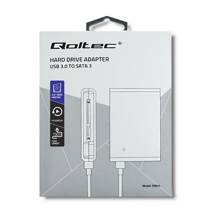 Qoltec Harde Schijf Adapter USB 3.0 HDD/SSD 2.5'' SATA3.