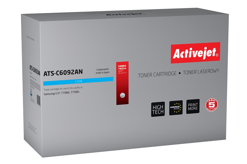 ActiveJet ATS-D204NX toner voor Samsung-printers; Vervanging Samsung MLT-D204E (HP SU925A); Opperste; 10000 pagina's; zwart.