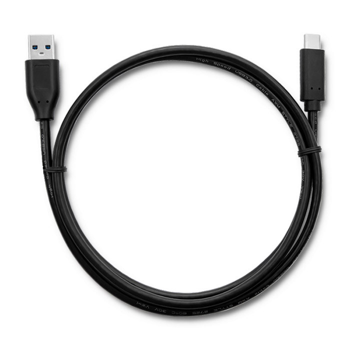 Qoltec 1m USB 3.1 C - USB 3.0 A 1m USB C USB A Mannelijk Mannelijk Zwart USB-kabel