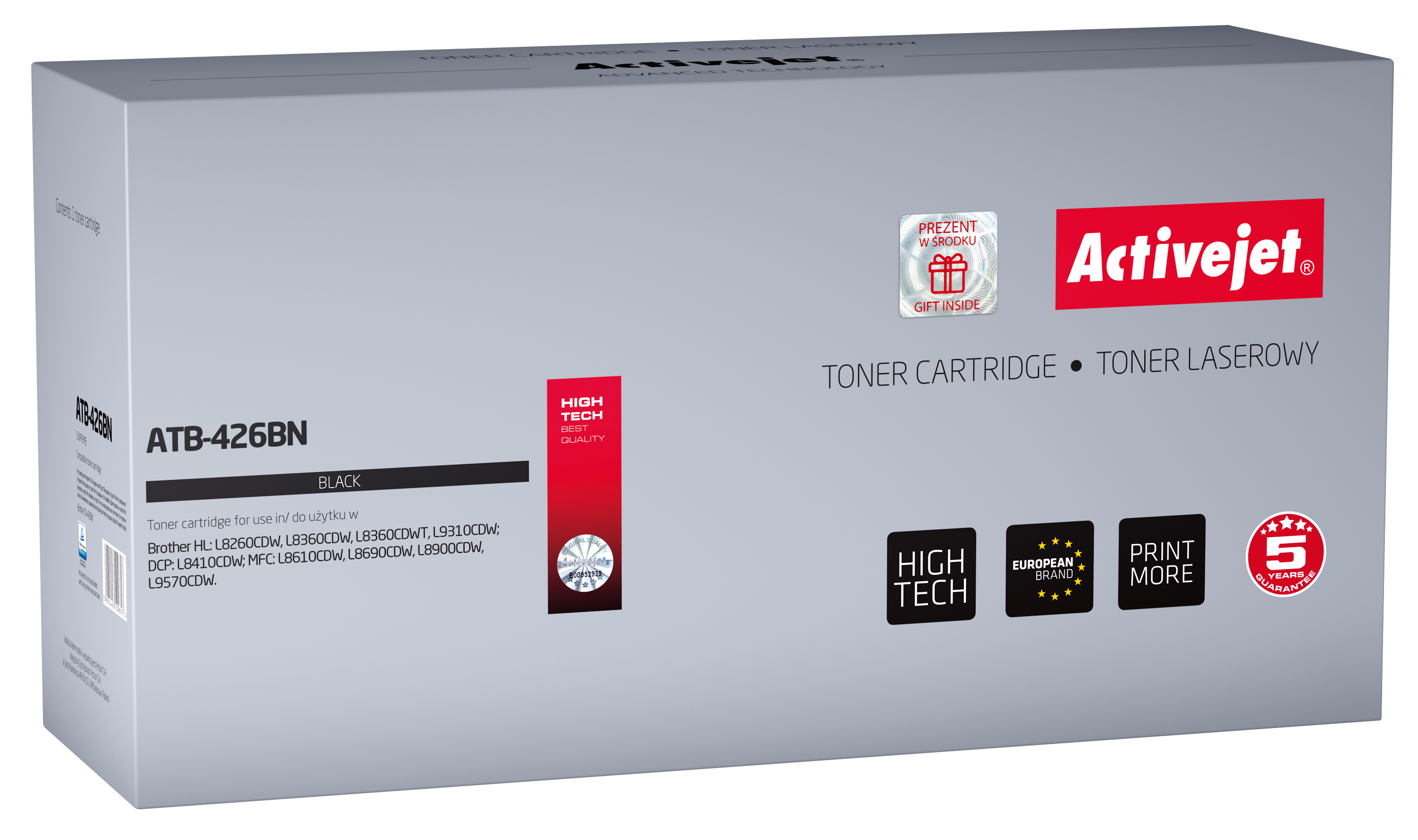 ActiveJet ATB-426MN toner voor brother printer; Brother TN-426M Vervanging; Opperste; 6500 pagina's; magenta.