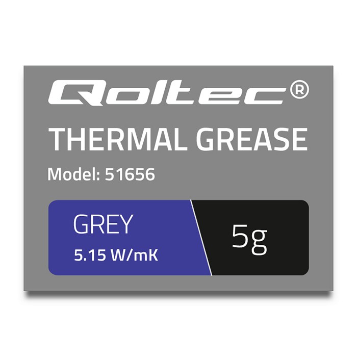 Qoltec Thermal grease 5.15 W/m-K | 5g | grey