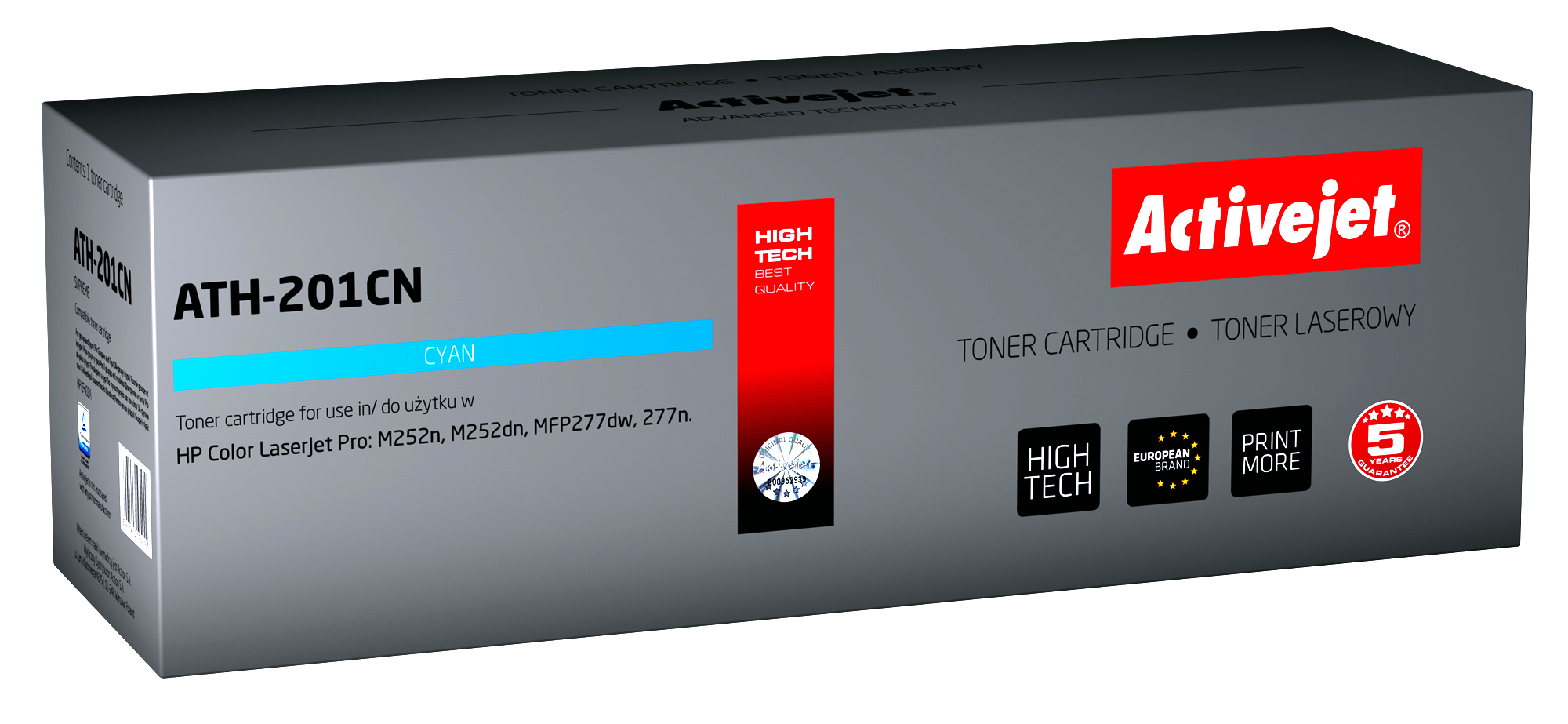 Toner Activejet ATH-201MN (replacement HP 201A CF403A; Supreme; 1 400 pages; Magenta)