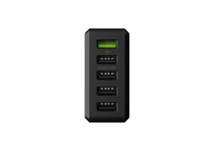 Caricabatterie a 3 porte GC ChargeSource 5 5xUSB 52W con Ultra Charge e Smart Charge