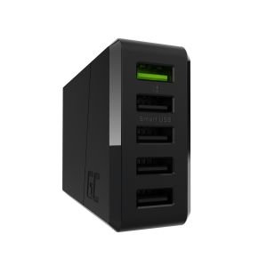 Caricabatterie a 3 porte GC ChargeSource 5 5xUSB 52W con Ultra Charge e Smart Charge