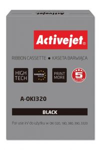 ActiveJet A-OKI320 Nastri per stampanti per stampanti OKI; OKI 9002303 Sostituzione; Supremo; Nero