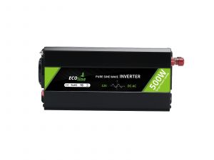 EcoLine - Inverter da 12V a 220V/230V - Potenza 500w - Onda sinusoidale pura - Convertitore di tensione