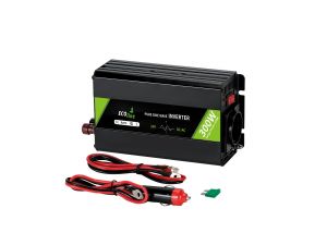 EcoLine - Inverter da 24V a 220V/230V - Potenza 300w - Onda sinusoidale pura - Convertitore di tensione