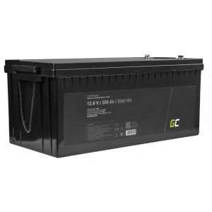 Batteria Litio Ferro Fosfato LiFePO4 12V 12.8V 200Ah per Pannelli Solari, Camper e Barche